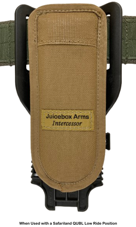 Coyote Brown Battle Belt Holster Pad Juicebox Arms Intercessor with Safariland QUBL
